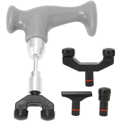 Pistolet de Massage Musculaire Percutant pour Jambes Bras Dos, Thérapie de Soulagement des Douleurs et Détente Musculaire Profonde, Maniable et Léger - Gris