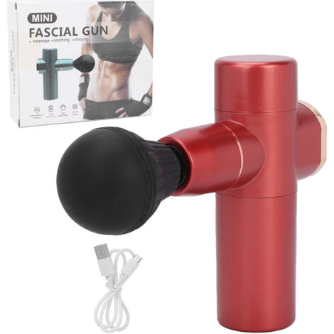 Pistolet de Massage Percussion Musculaire pour Sportifs - Masseur Deep Tissue pour Douleurs Musculaires (Rouge)