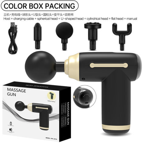 Pistolet de massage pour la relaxation musculaire, le fitness et le massage des épaules et du cou - Mini pistolet de massage portable AquaForge