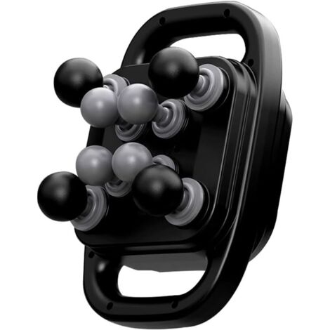 Pistolet de Massage Profond des Tissus à 8 Têtes avec Écran LED, Masseur Musculaire à 20 Vitesses pour Dos, Cou, Épaules et Jambes, Masseur Électrique à Double Poignée pour Soulagement de la Douleur e