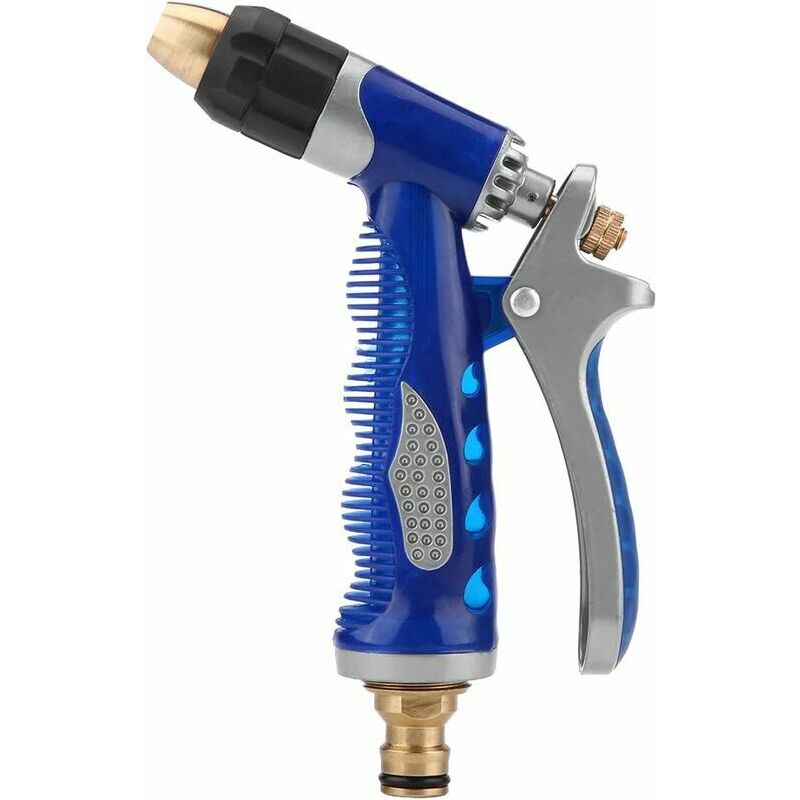 Vuszr - Pistolet de nettoyage en mousse pour lavage de voiture, outil d'arrosage de jardin, pistolet à eau haute pression (bleu)