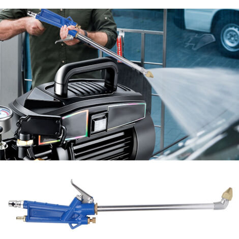 Pistolet de Nettoyage Haute Pression 40cm pour Moteur et Huile, Outil Pneumatique avec Flexible 1.2m