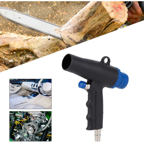 Pistolet de Nettoyage Pneumatique 2-en-1, Fonction Soufflage et Aspiration, Kit avec 6kPa
