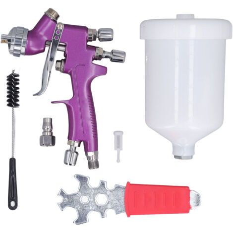 Pistolet de pulvérisation automobile, buse de 1.3mm, Pot de 500ml, 2 boutons de réglage, pulvérisateur de peinture à haute atomisation pour meubles de voiture, bateau