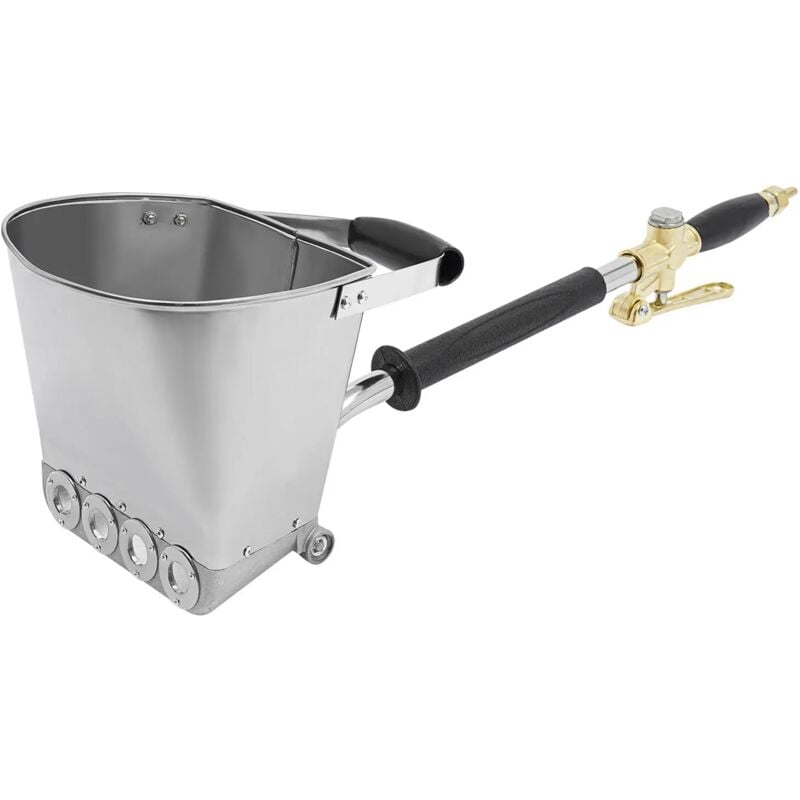 Gojoy - Pistolet de pulvérisation de mortier de Ciment avec Couvercle 4 Jets trémie Gypse béton Ciment Pistolet pulvérisateur de stuc pour Murs et