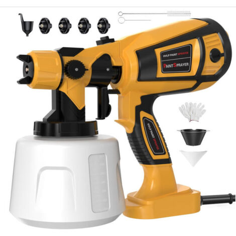 Pistolet de pulvérisation électrique portable, pistolet de pulvérisation de peinture haute pression, 3 modes de pulvérisation, machine de pulvérisation de peinture pour la peinture de la maison, les m
