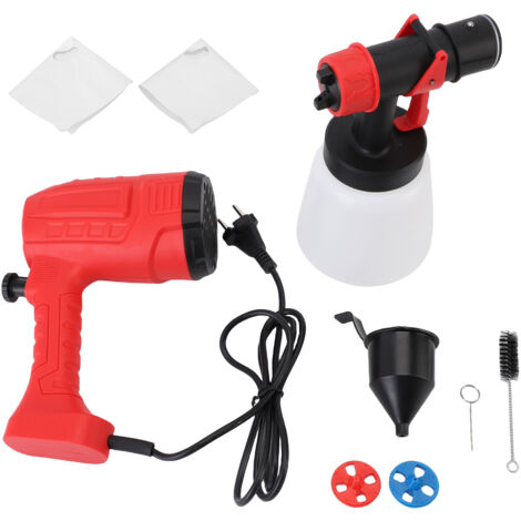 Pistolet de pulvérisation électrique, pulvérisateur de peinture ergonomique léger avec tasse détachable de 20 Fl Oz, 2 buses, 3 modèles, prise ue, 220V