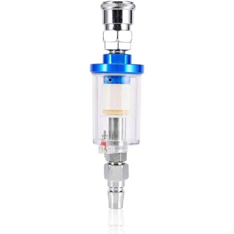 Pistolet de pulvérisation Filtre à eau Compresseur d'air Séparateur d'huile d'eau Ligne Mini filtre avec adaptateur mâle et femelle accessoi -