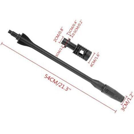 Pistolet de pulvérisation Vario Power pour nettoyeurs haute pression Kärcher K2 K3 K4 K5 K6 K7 – Barre d'extension réglable – Matériau plastique technique durable
