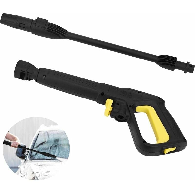 Forehill - Pistolet de Rechange et Lance de Pulvrisation pour Karcher K2 K3 K4 K5 K6 K7 Nettoyeur Haute Pression, Quick Connect Jet d'eau Pistolet