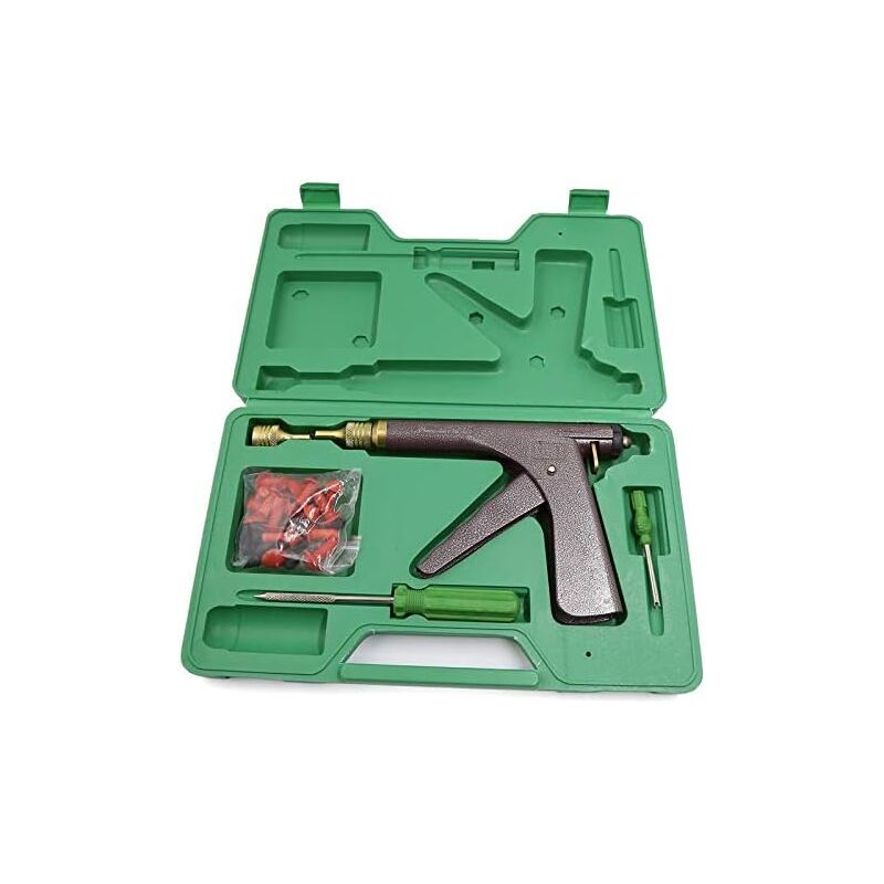 Lling - Pistolet de réparation de pneu à ressort sans chambre à air avec bouchon champignon