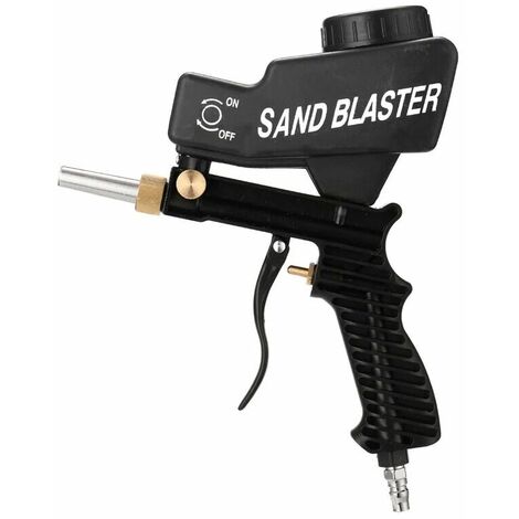 Acheter Pistolet de sablage Machine de sablage réglable Ensemble de pistolet  de sablage pneumatique portatif Pistolet à haute pression Pistolet à trémie  de sableuse à gravité 90psi