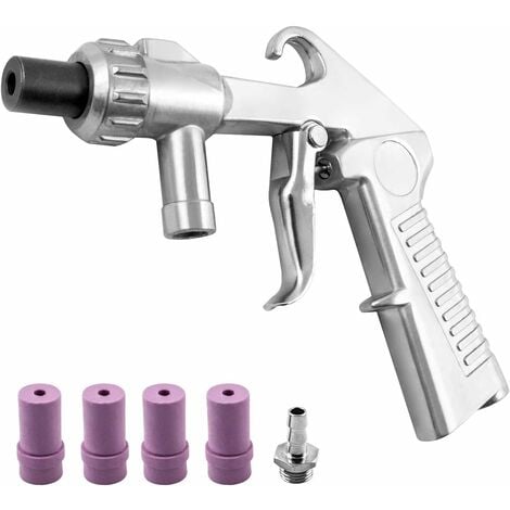 pistolet de sablage avec 4 buses en céramique