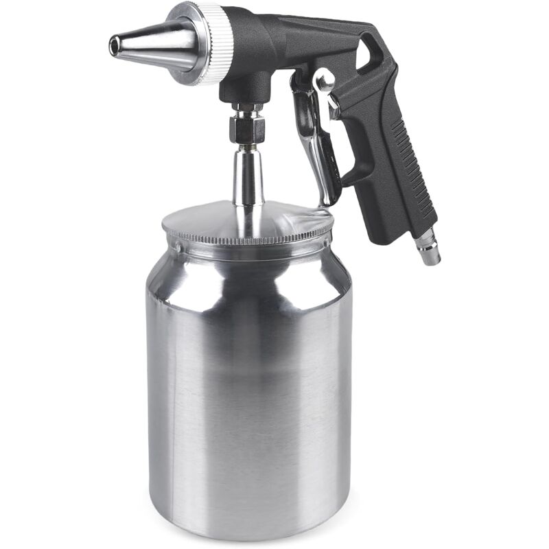 Shining House - Pistolet de sablage avec bombe de pulvérisation, en alliage d'aluminium, pistolet de sablage avec buse de 6 mm, sableuse