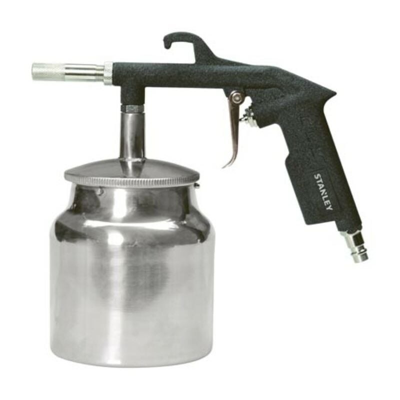 Pistolet de sablage pneumatique, contenance de 1 l, idéal pour enlever la rouille, la saleté et la peinture - Stanley