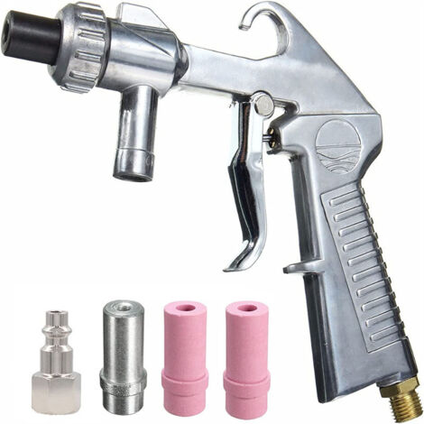 Pistolet de sablage, kit de pistolet de sablage, adapté aux cabines de sablage, avec buses en céramique