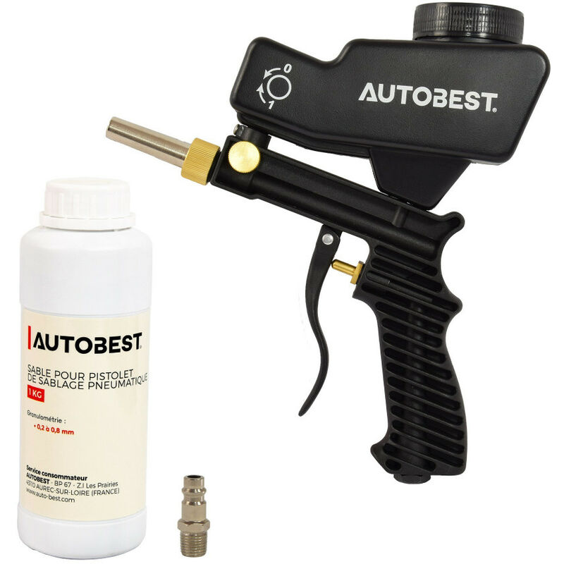 Autobest - Pistolet de sablage pneumatique avec réservoir