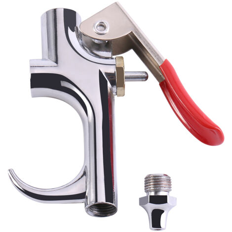 Pistolet de soufflage en alliage de zinc pour compresseur d'air, kit de nettoyage poussière avec buse