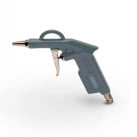 Pistolet de soufflage standard « G-501 » 4-8 bars avec raccord 1/4" en aluminium gris