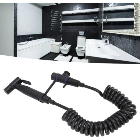 Pistolet de toilette portatif bidet de pression haute résistant aux fuites métal inoxydable pour salle de bain