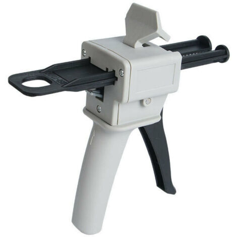 Pistolet Distributeur Époxy 50 ml, AB Pistolet à Colle Époxy Poignée Applicateur pour Mélange Colle, Ratios 1:1 et 2 :1 (Pistolet)