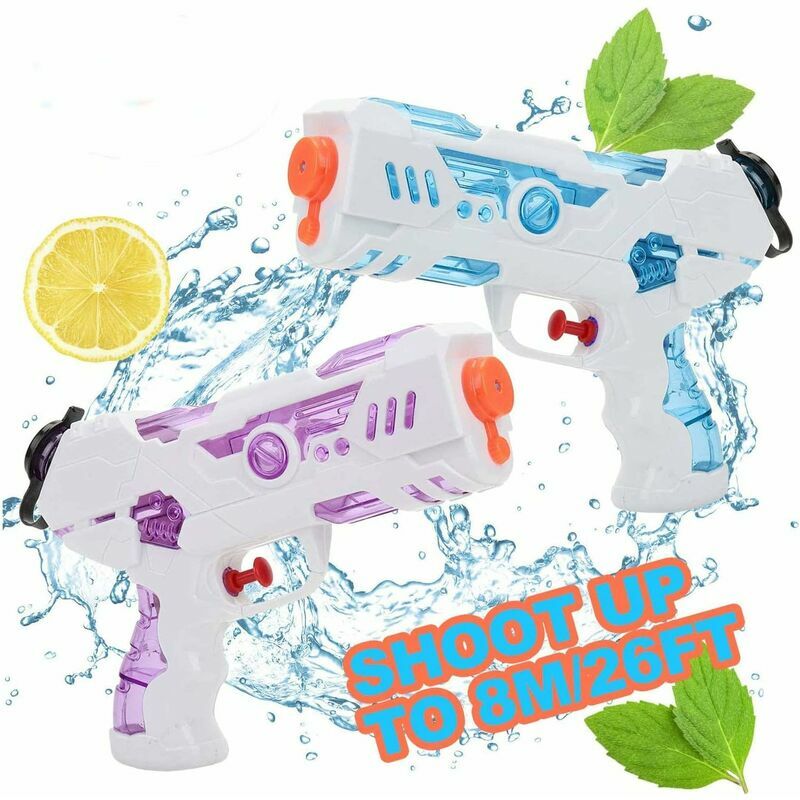 Pistolet à Eau Mini-2 Pack 250 ml Water Blaster pour Les fêtes Estivales en Plein air, Piscine extérieure, Plage, Les Enfants et Les Adultes Pistolet