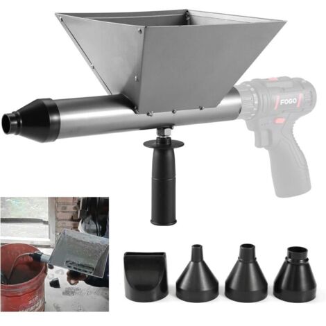 Pistolet extrudeur, Pistolet à coulis électrique portable avec 4 buses pour murs, briques, sols (sans perceuse électrique)