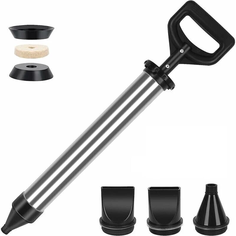 Pistolet extrudeur-Pistolet à Coulis Pour Mortier En Acier Inoxydable - - Seringue à Mortier Avec 4 Buses-Pompe à Mortier à Main
