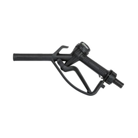 Pistolet gasoil plastique raccord cannelé 1 pouce x 20 mm