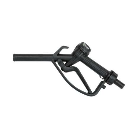 Pistolet gasoil plastique raccord cannelé 1 pouce x 20 mm