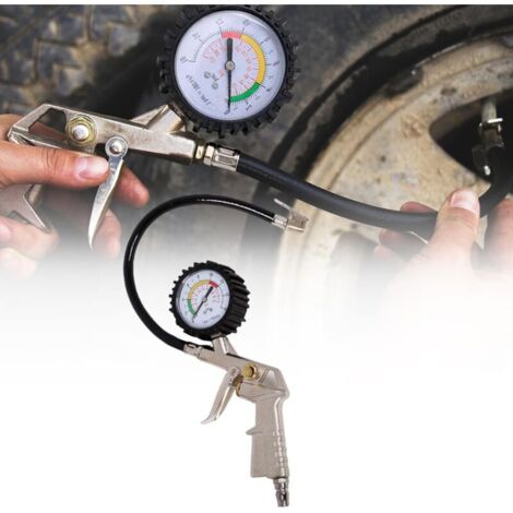 Pistolet Gonflage Manomètre - 1 pièce, Pistolet Gonflage Manomètre Pneu - Pour Voiture/Moto