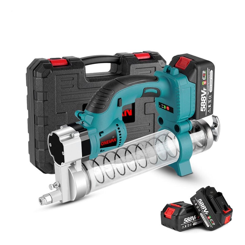 Pistolet extrudeur san fil silicone/résine/beurre,Portable pistolet à silicone automatique d'aspiration et d'extrusion d'huile,Avec batterie au