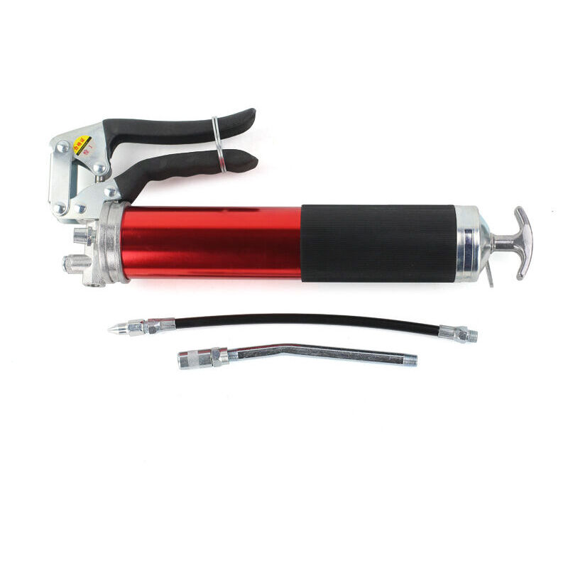 Pistolet graisseur manuel à pompe à graisse, adapté aux cartouches standard de 400 g, avec tuyau flexible et rallonge rigide