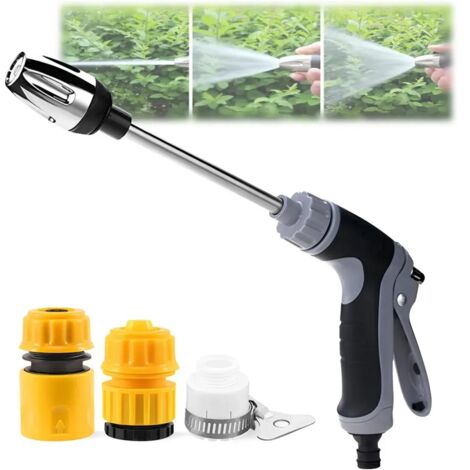 Pistolet haute pression WaterBlitz, nettoyeur haute pression portable avec 3 modes de jet et rotation à 360°