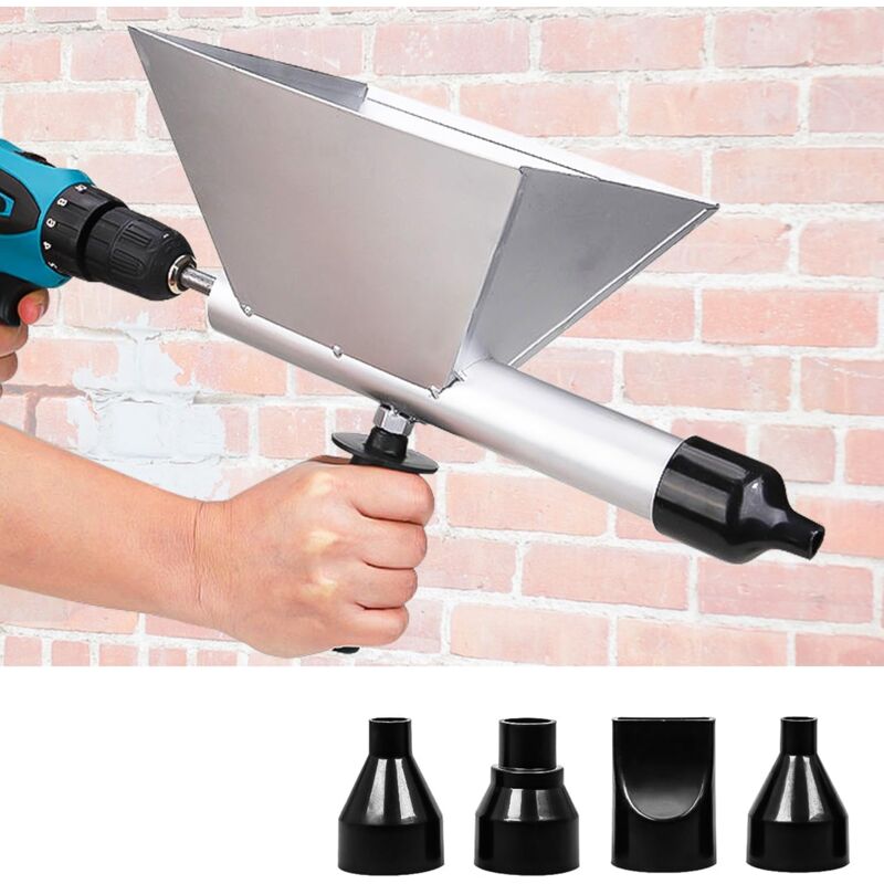 Ikodm - Pistolet Joint Électrique Portable, Pistolet Ciment Électrique, Sans Perceuse Électrique, Jointoyeuse pour le Jointoiement de Mortier de Murs