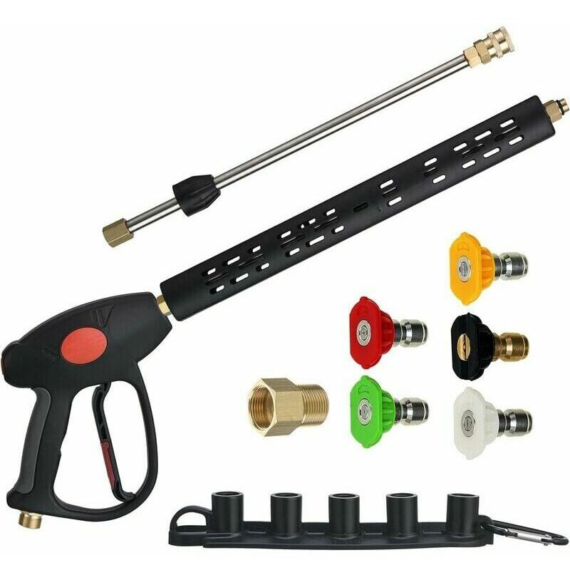 Cyslmuk - Pistolet Nettoyeur Haute Pression De Rechange Avec Baguette D'Extension 40 Inch