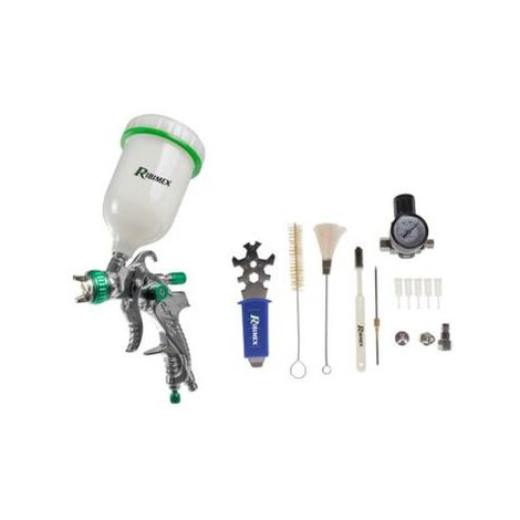 Pistolet peinture HLVP pro par gravité en mallette pour compresseur