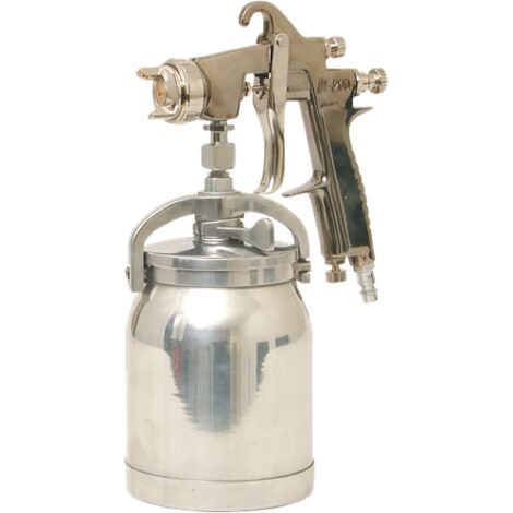 Finish – Pistolet à peinture pneumatique 1L – Aspiration – Buse 1,8 mm – Pression 3-4 bar – Consommation 250 L/min – Poids léger 0,90 Kg