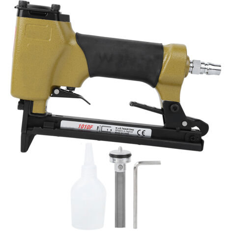 Pistolet pneumatique 1010F, agrafeuse-cloueuse miniature pour finitions intérieures et travail du bois, pression 4‑7kgf/㎡.