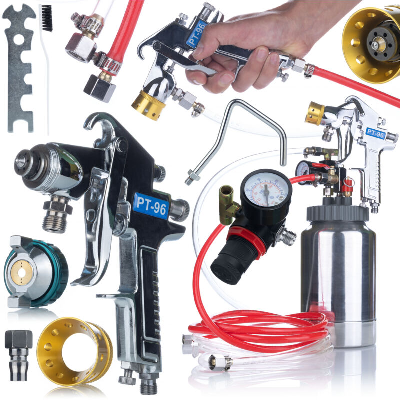 Pistola pneumatica ad alta pressione con serbatoio da 2 litri