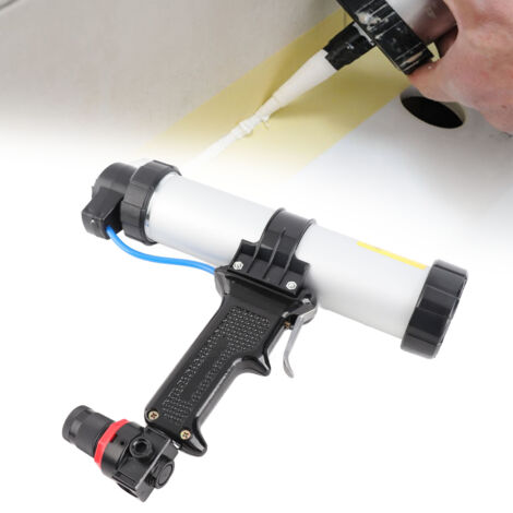 Pistolet pneumatique pour cartouches 310ml en aluminium compact pour application de joints et mastics de décoration domestique