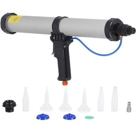 Pistolet pneumatique pour joints 600 ml – Pression max 145 PSI – Débit précis pour colles et calfeutrants – Alliage d'aluminium