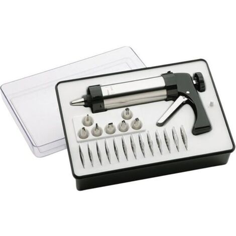 Pistolet pour pâtisserie - LACOR - 22 pièces - Inox durable - 7 douilles - 13 disques