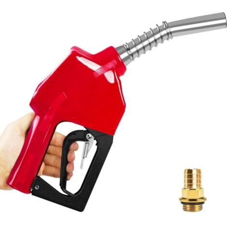 Pistolet pour Pompe a Gasoil, 11A Pistolet Diesel Pompe Carburant avec Raccord de Tuyau 3/4", Gros Calibre Pistolet Diesel pour Pompe Essence
