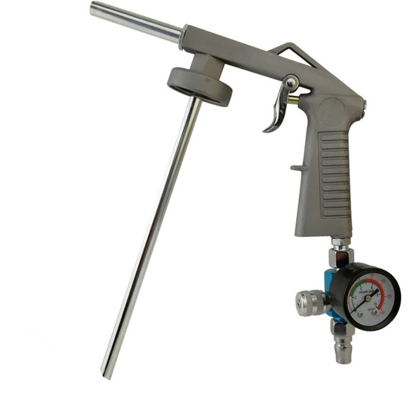 Laoa - Pistolet Professionnel pour Revêtement de Châssis LB-09 - Nouveau Modèle avec Manomètre Intégré