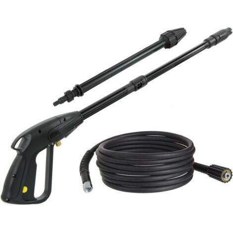 Pistolet pulvérisateur avec buse rotative pistolet pulvérisateur, buse réglable, tuyau haute pression 10 m, pour nettoyeurs haute pression Kärcher K
