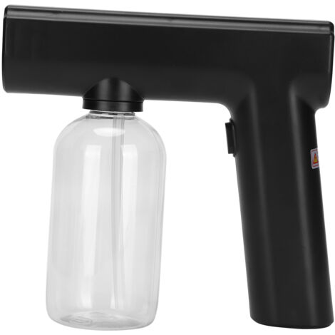 Pistolet pulvérisateur de brume nanométrique portable, brumisateur électrique multifonctionnel, pulvérisateur de nettoyage sans fil, noir