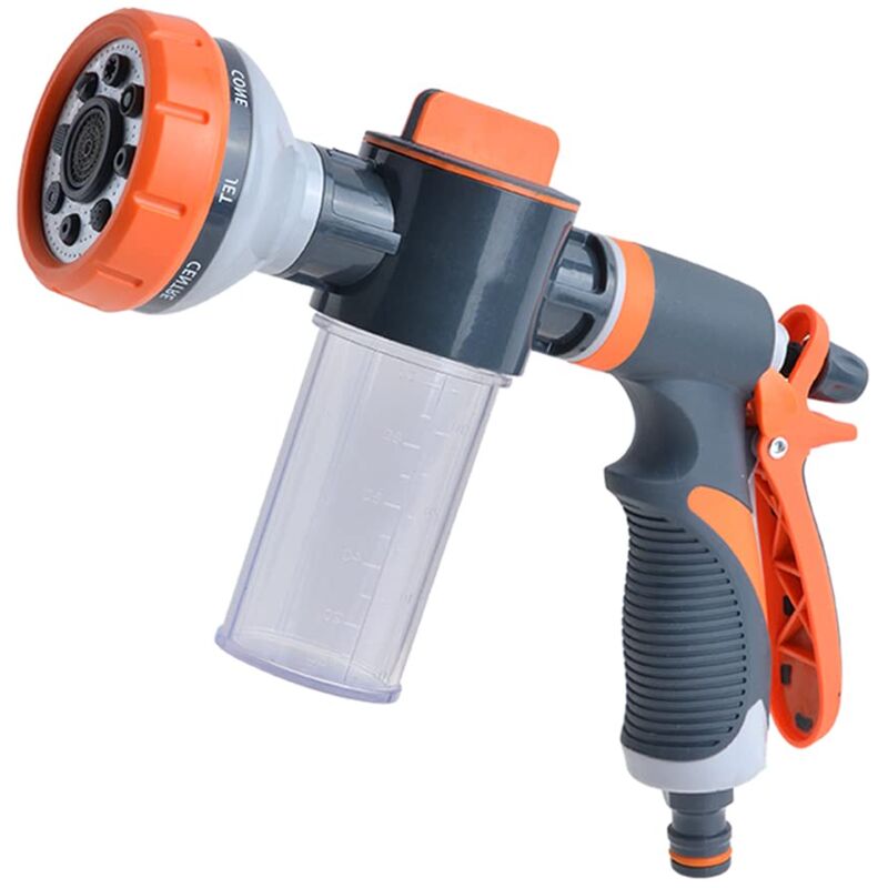 Pistolet pulvérisateur de tuyau d'arrosage, nettoyeur d'eau de voiture haute pression, buse de mousse, distributeur de savon, l'arrosage des animaux