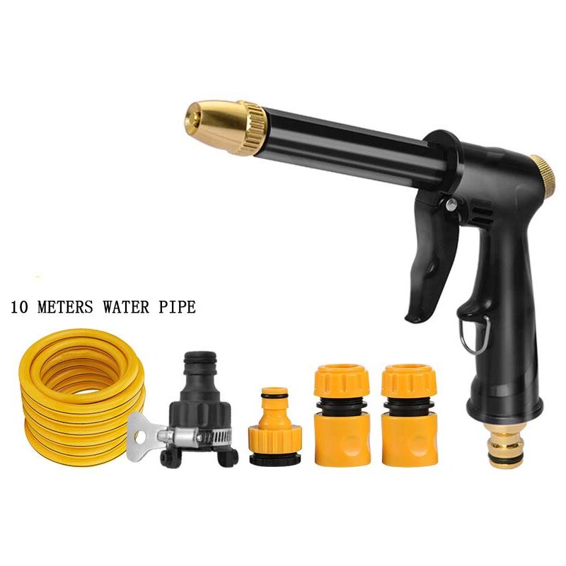Pistolet à eau haute pression avec buse haute pression, utilisé pour l'arrosage des plantes, le nettoyage et le lavage des voitures, pistolet à eau