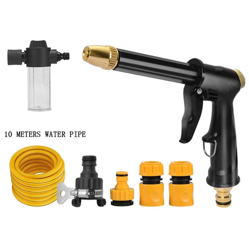 Tonchean - Pistolet à eau haute pression avec buse haute pression, utilisé pour l'arrosage des plantes, le nettoyage et le lavage des voitures,